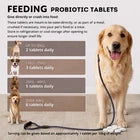 Dog Probiotic Tablets For Gut Health Loose & Firm Stools Digestion Supplement