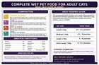 Complete Wet Cat Food Meat Selection in Gravy Adult Cat Pouches Chicken Lamb Bee